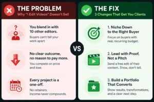 Get more highpaying video editing clients